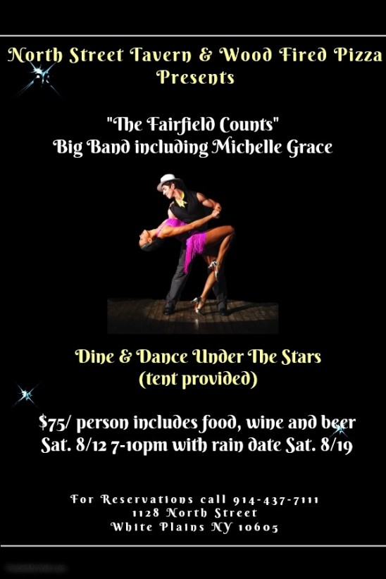 Dine and Dance to the tune of Big Band Music featuring The fairfield Counts