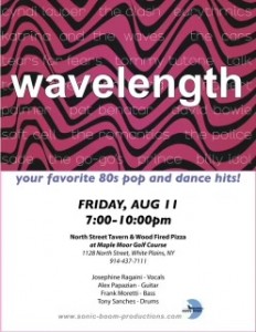 Wavelength promo - AUG 11 - North Street Tavern